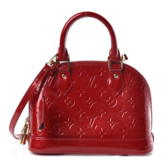 Louis Vuitton Pomme D'amour Monogram Vernis Alma BB Bag at 1stDibs