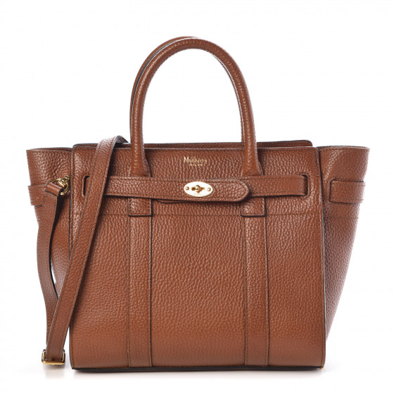 MULBERRY Small Classic Grain Mini Zipped Bayswater Oak 388107