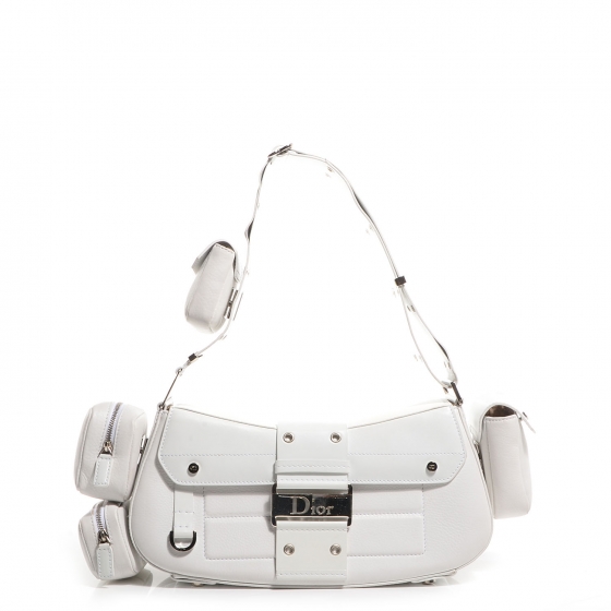 dior shoulder bag white