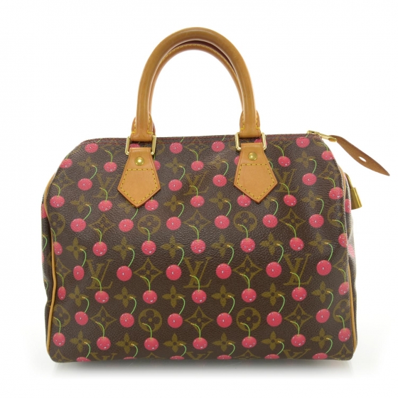 LOUIS VUITTON Monogram Cerises Speedy 25 37133