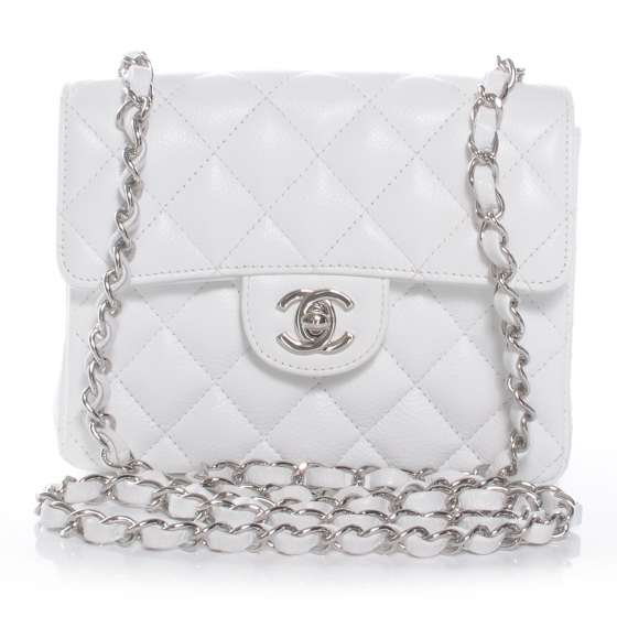 chanel white small bag