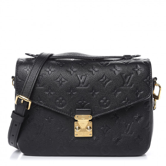 louis vuitton pochette metis empreinte black