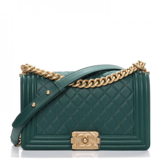 dark green chanel bag