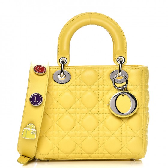 lady dior yellow bag