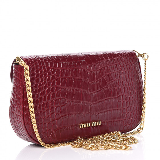 miu miu crocodile bag