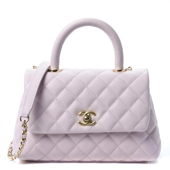 chanel coco handle purple