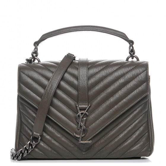 saint laurent college bag grey