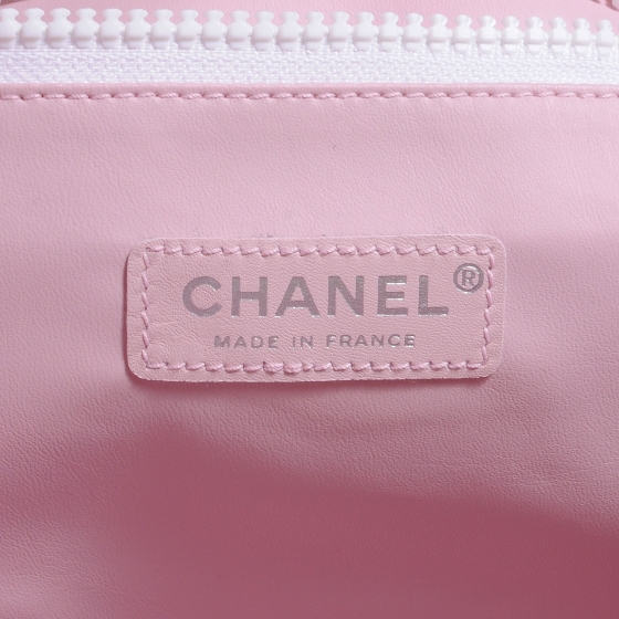 chanel terry cloth bag pink