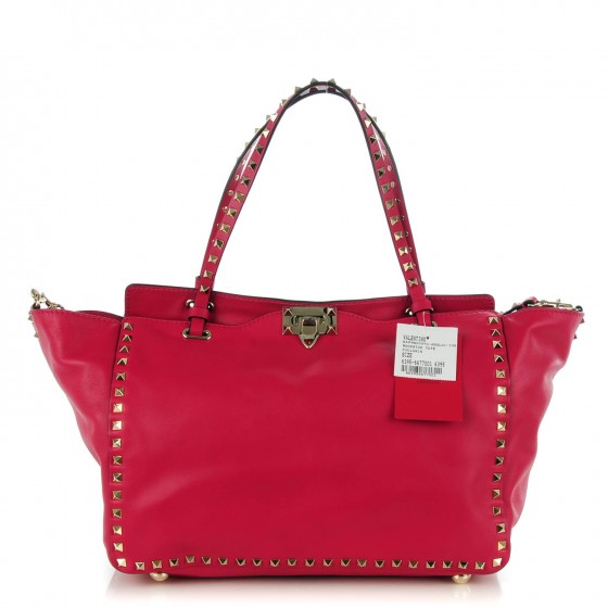 valentino rockstud vitello tote bag