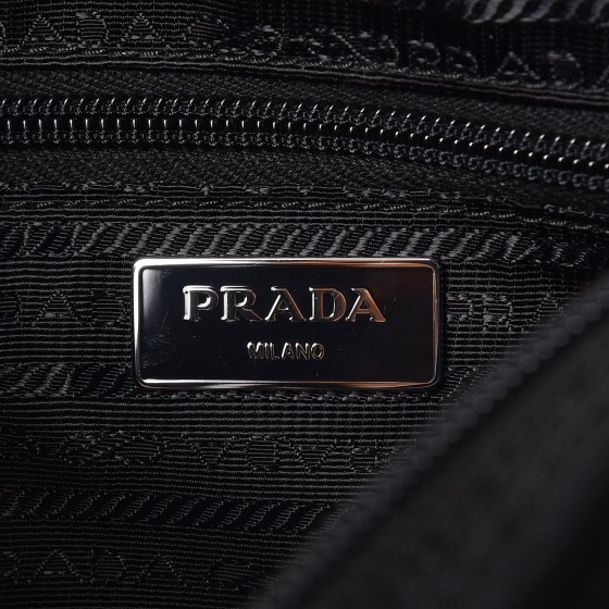 PRADA Tessuto Nylon Studded New Vela Shoulder Bag Nero Black Astrale 272127