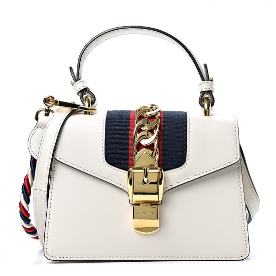 gucci white mini sylvie bag