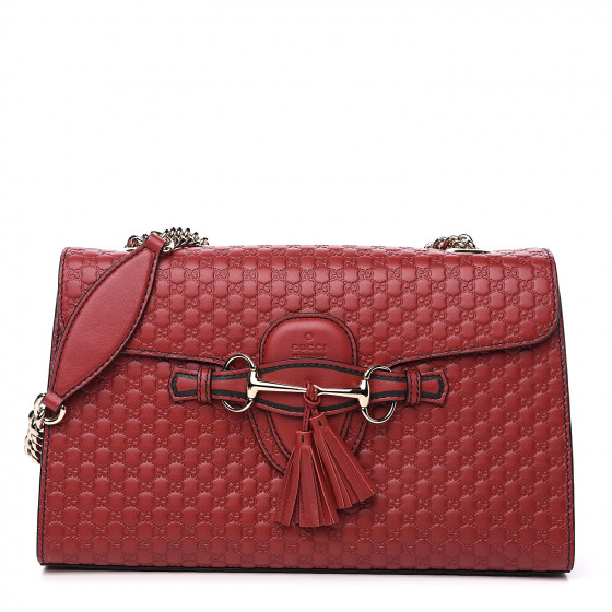 gucci microguccissima medium emily chain shoulder bag