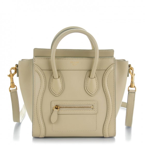 celine nano luggage beige