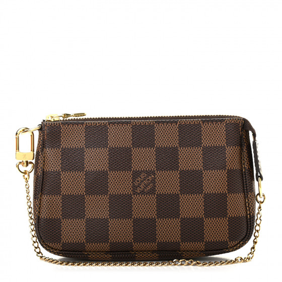 pochette damier ebene