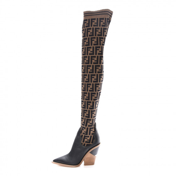 fendi stocking thigh high boots