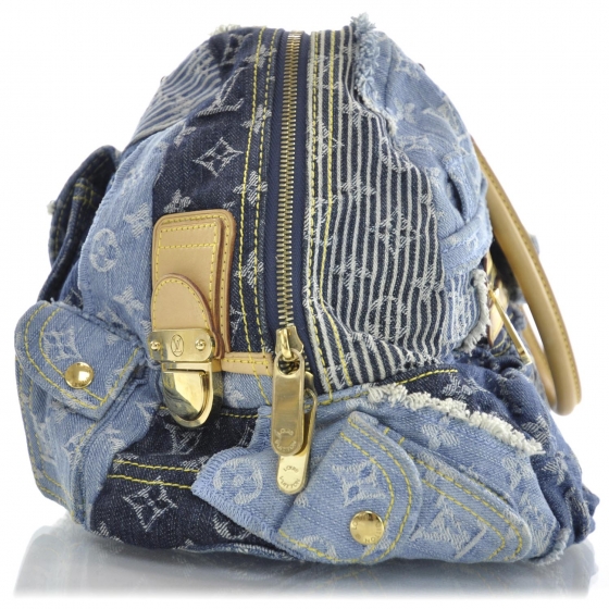 Louis Vuitton Denim Patchwork Bowly Blue 31981 