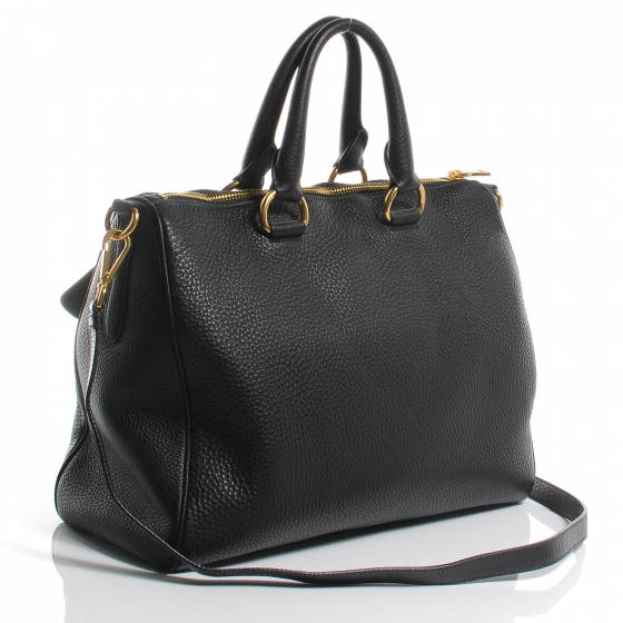 PRADA Vitello Daino Shoulder Bag Nero Black 57165