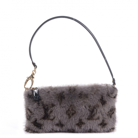 louis vuitton mink fur bag