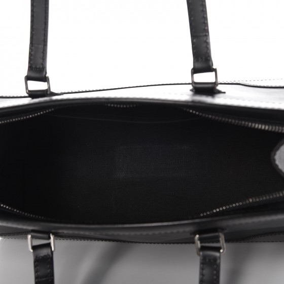 Black Leather Handbag for Women - Madeleine S Art Deco Black