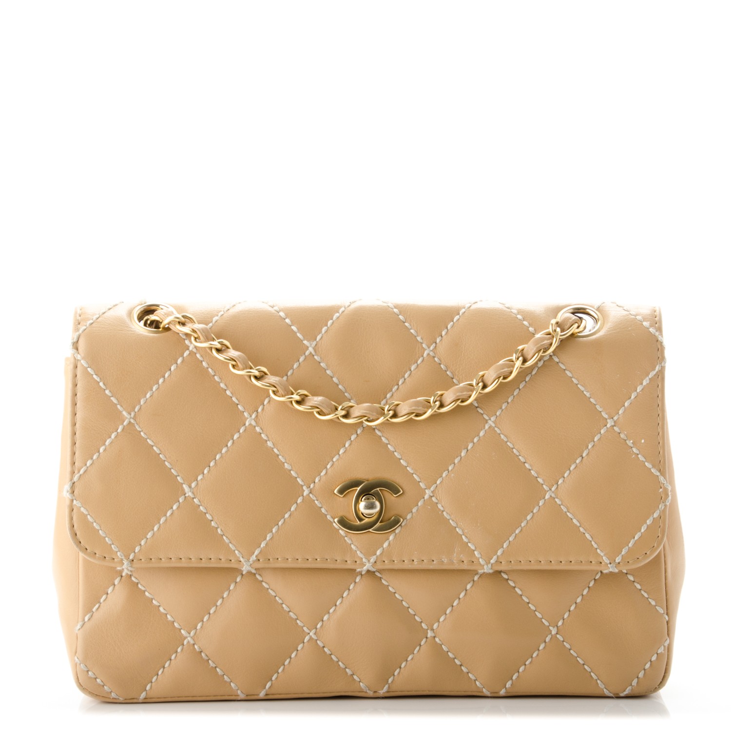 chanel wild stitch flap bag