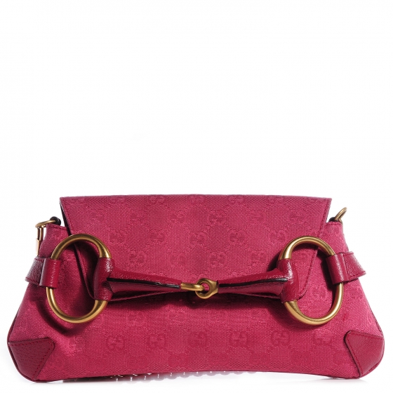 gucci monogram horsebit clutch