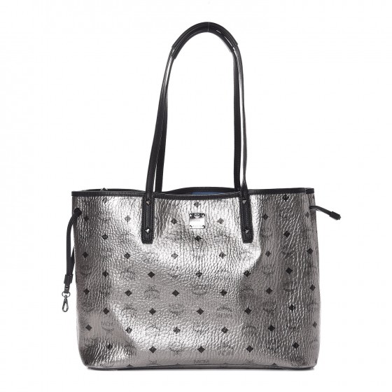 mcm iridescent medium shopper tote