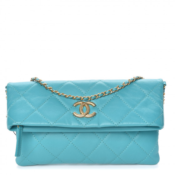 chanel fold over clutch