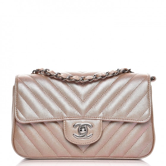 chanel rose gold mini