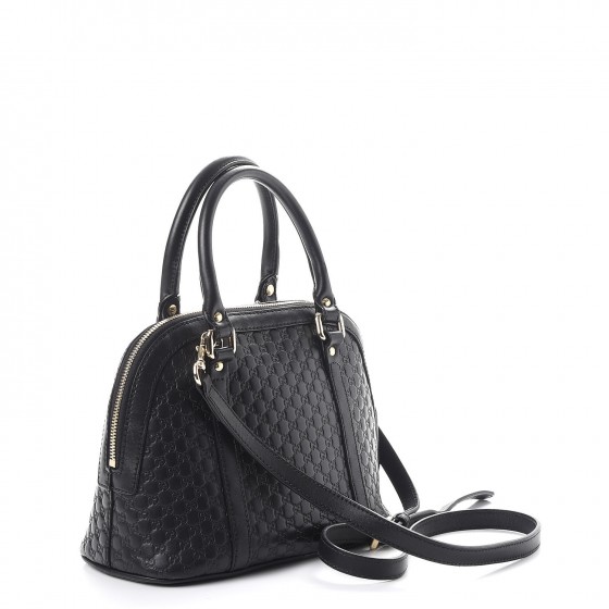 gucci microguccissima mini dome bag black