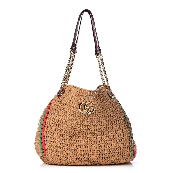 raffia bag gucci