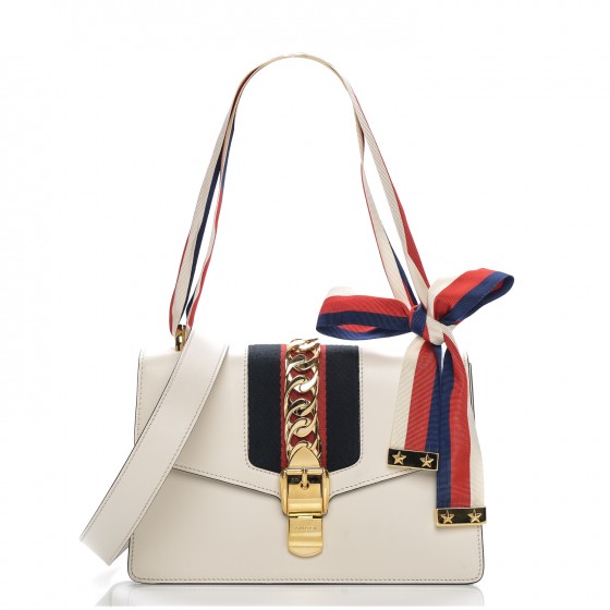 gucci sylvie white bag