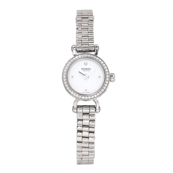 white quartz watch