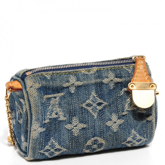 louis vuitton denim key pouch