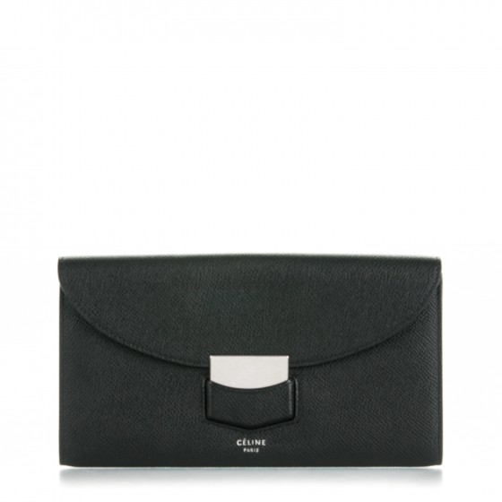 celine wallet black