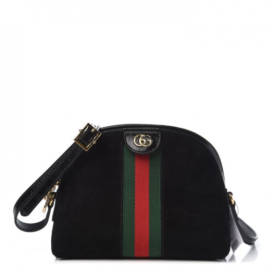 gucci ophidia shoulder bag black suede