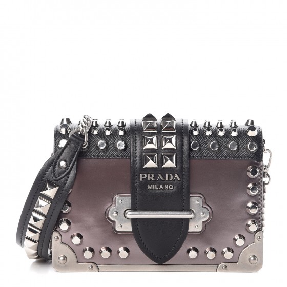 prada studded cahier bag