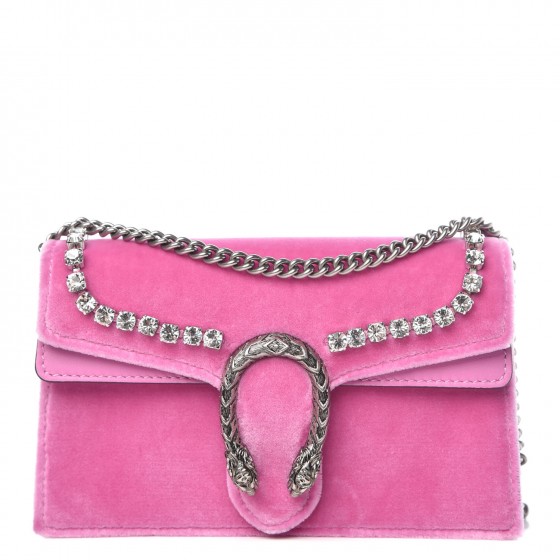 pink velvet gucci bag