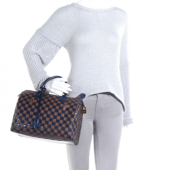 damier paillettes speedy 30