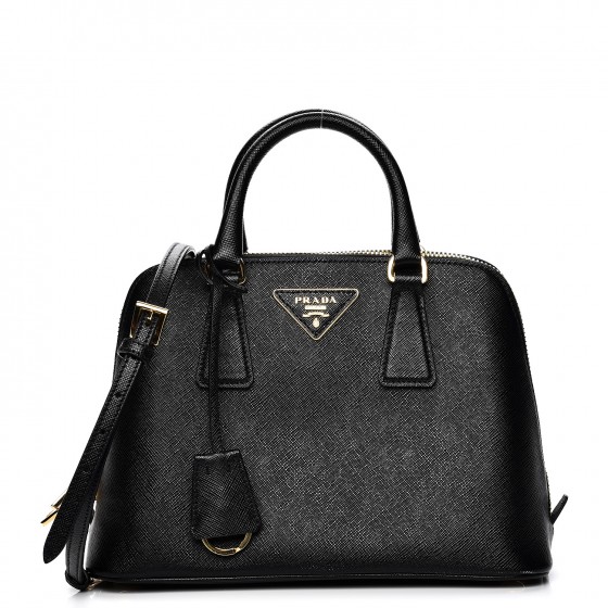 prada saffiano travel nero