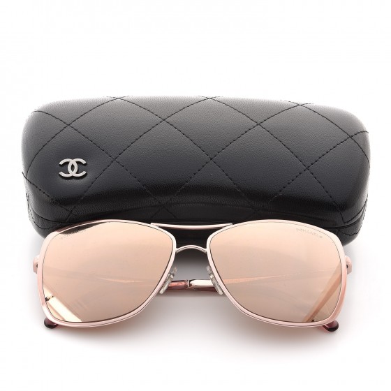 chanel metal rod sunglasses