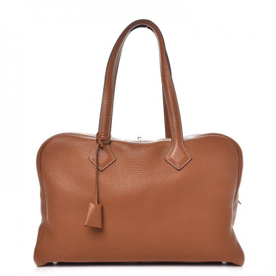 HERMES Taurillon Clemence Victoria II 35 Gold 274737