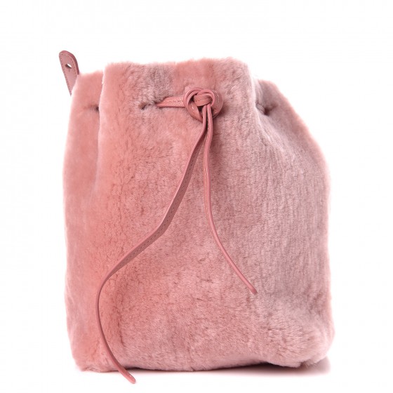 mansur gavriel shearling bucket bag