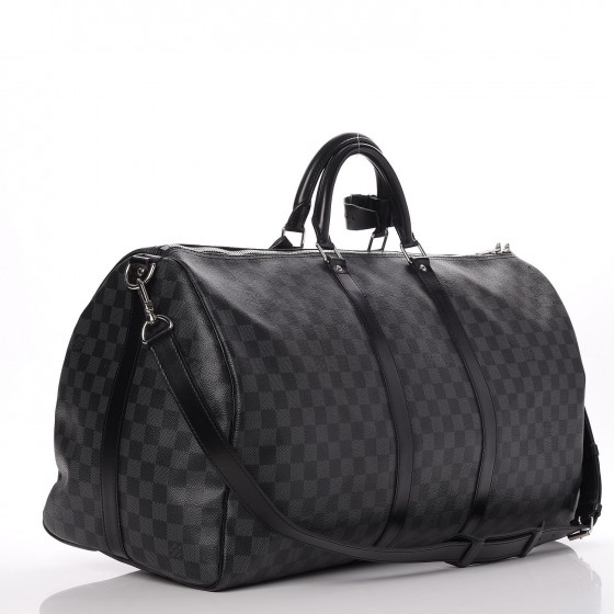 louis vuitton keepall bandouliere 55 damier graphite