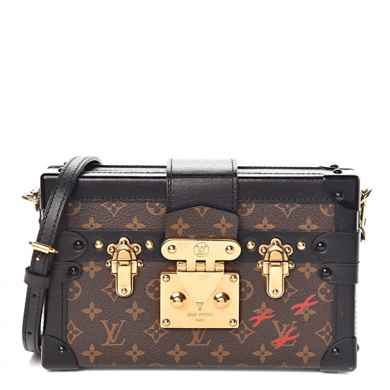 louis vuitton monogram petite malle black