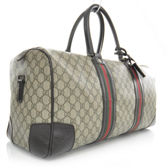 GUCCI Monogram Large Web Carry On Duffle Bag 27083