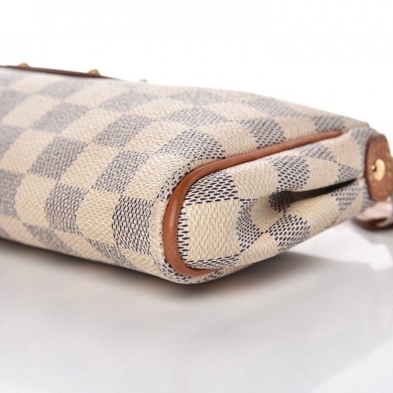 damier azur clutch