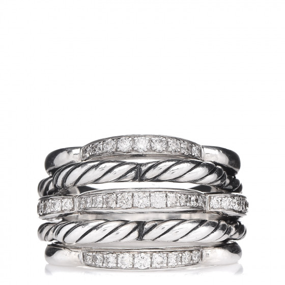 david yurman tides dome ring with diamonds