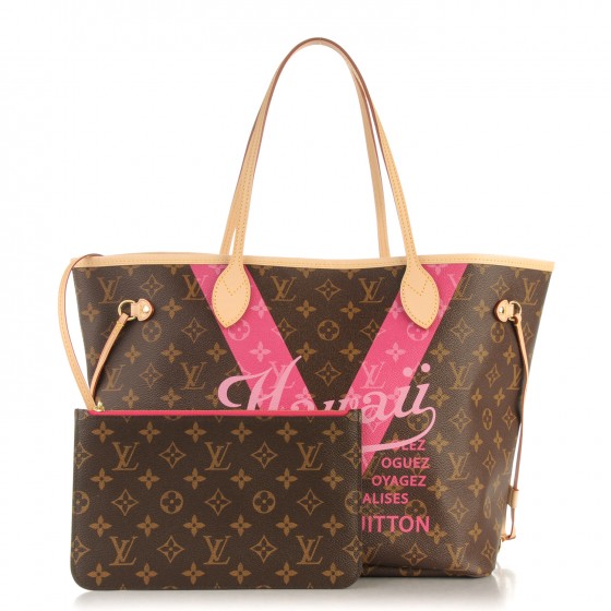 louis vuitton neverfull mm monogram pink