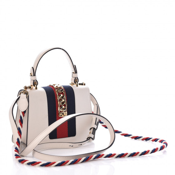 gucci white mini sylvie bag