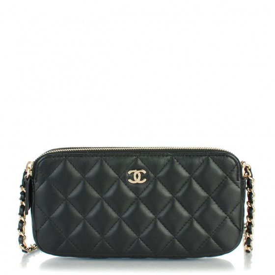 chanel quilted clutch